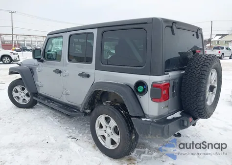 2021 Jeep Wrangler Unlimited Sport S 4X4 z USA, uszkodzony, nr VIN 1C4HJXDM1MW546749